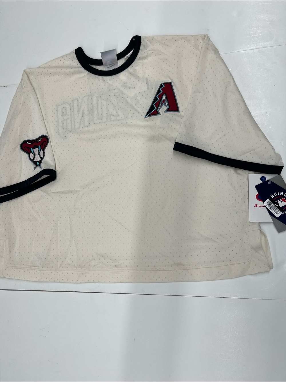 NEW Champion MLB Officially Licensed Arizona Diamond Backs Cropped Jersey